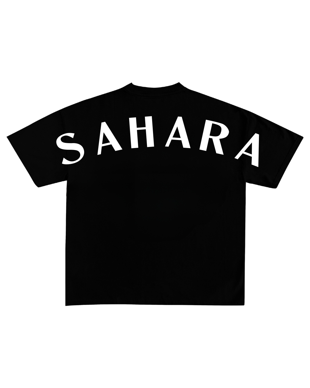 Sahara Oversized Classic Tee - 100% Cotton Black