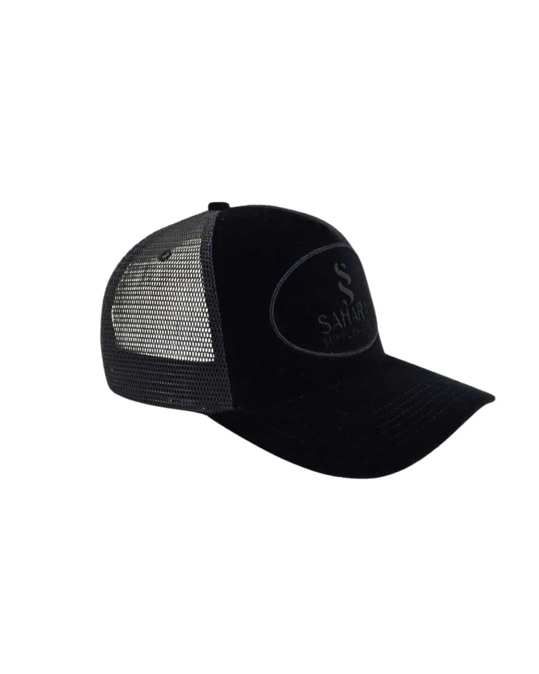 Sahara Velour Hat Black on Black