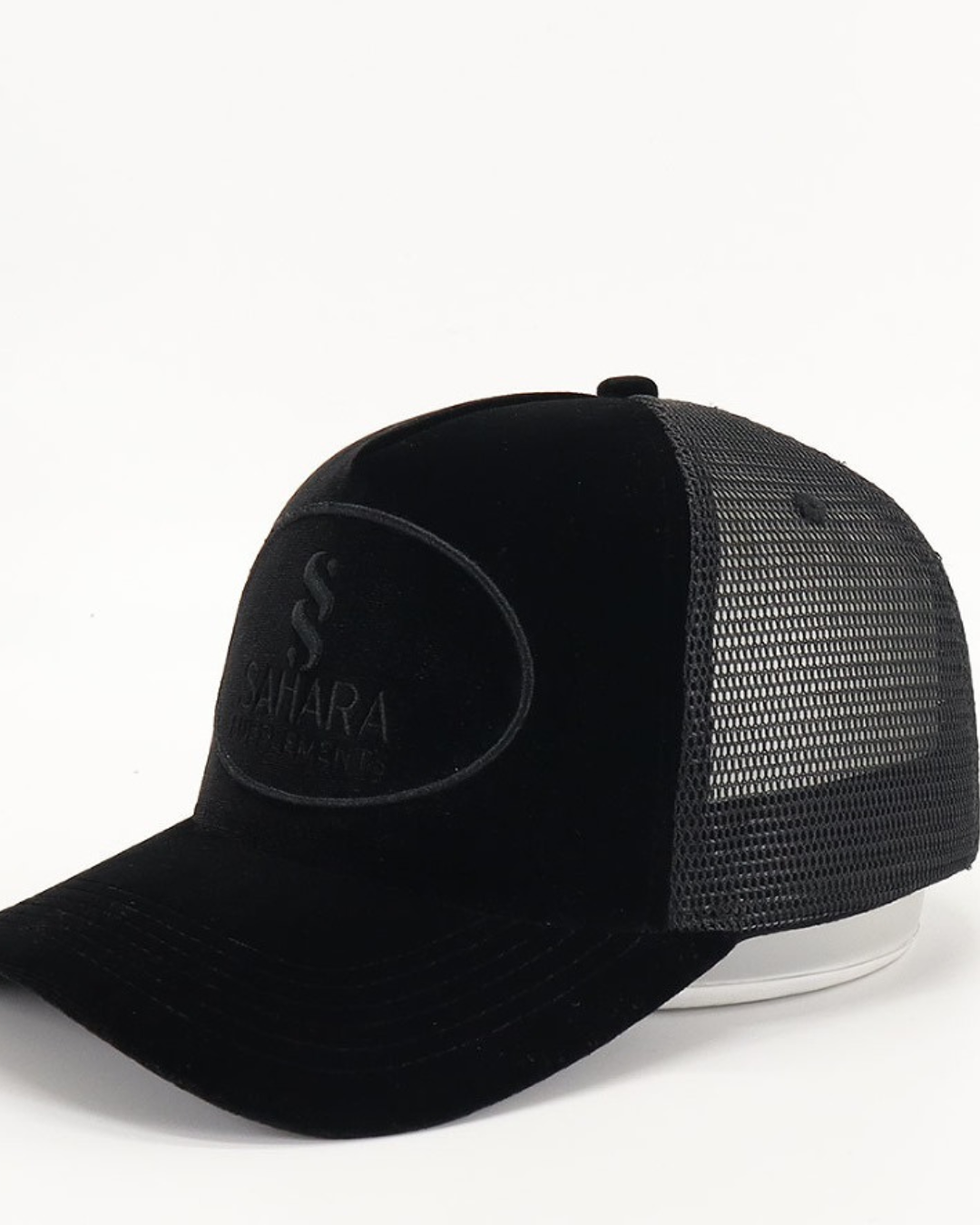 Sahara Velour Hat Black on Black